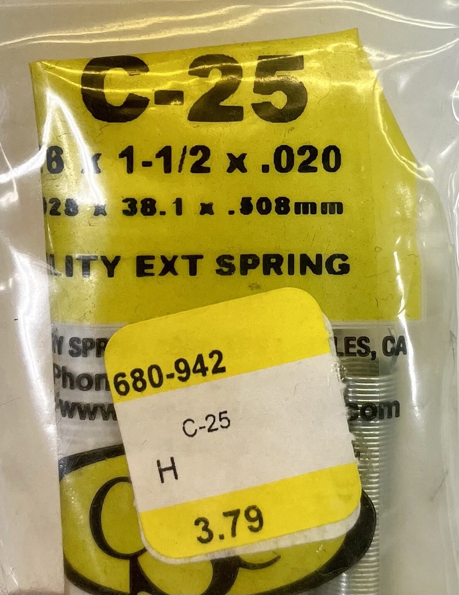 CSC Century Spring Corp Utility Extension Springs Lot of 132 | eBay