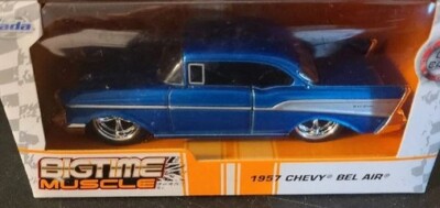 Jada Bigtime Muscle 1957 Chevy Bel Air, Blue 1:32 scale | eBay