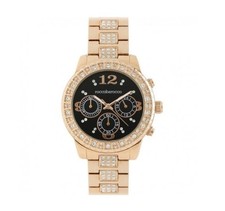 Roccobarocco Donna Orologio Watch Woman Uhr Acciaio Crono Oro Rosa Strass RB0044