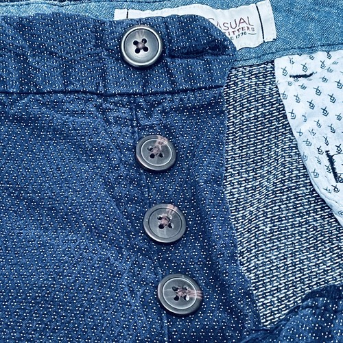 Men’s Chino Shorts 30” Waist - George, Blue, Button Fly - Picture 2 of 5