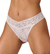 Hanky Panky Bridal I DO Crystal Lace Original Rise Thong 6511 