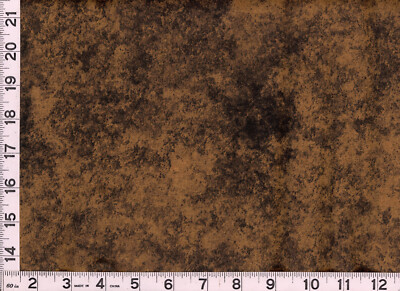 Light Dark Brown w/ Black Earth Jewels Quilting Sewing Fabric 5 1/2+ Yards #EJ17