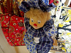 Rare Vintage Hanging Clown Doll on a Wooden Swing — photo 6