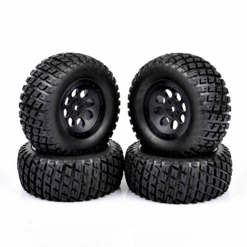 4Pcs 110 RC Short Course Truck Tires & Wheels 12mm Hex For Truck eBay