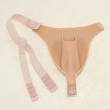 Crossdressing silicone thong , Conjoined channel, fake vagina camel toe panties