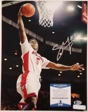 STANLEY JOHNSON Signed Detroit Pistons 11x14 Photo Autograph  ~ BAS Beckett COA