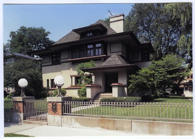 Postkarte Frank Lloyd Wright Hills DeCaro House 1906 Oak Park Illinois unbesendet