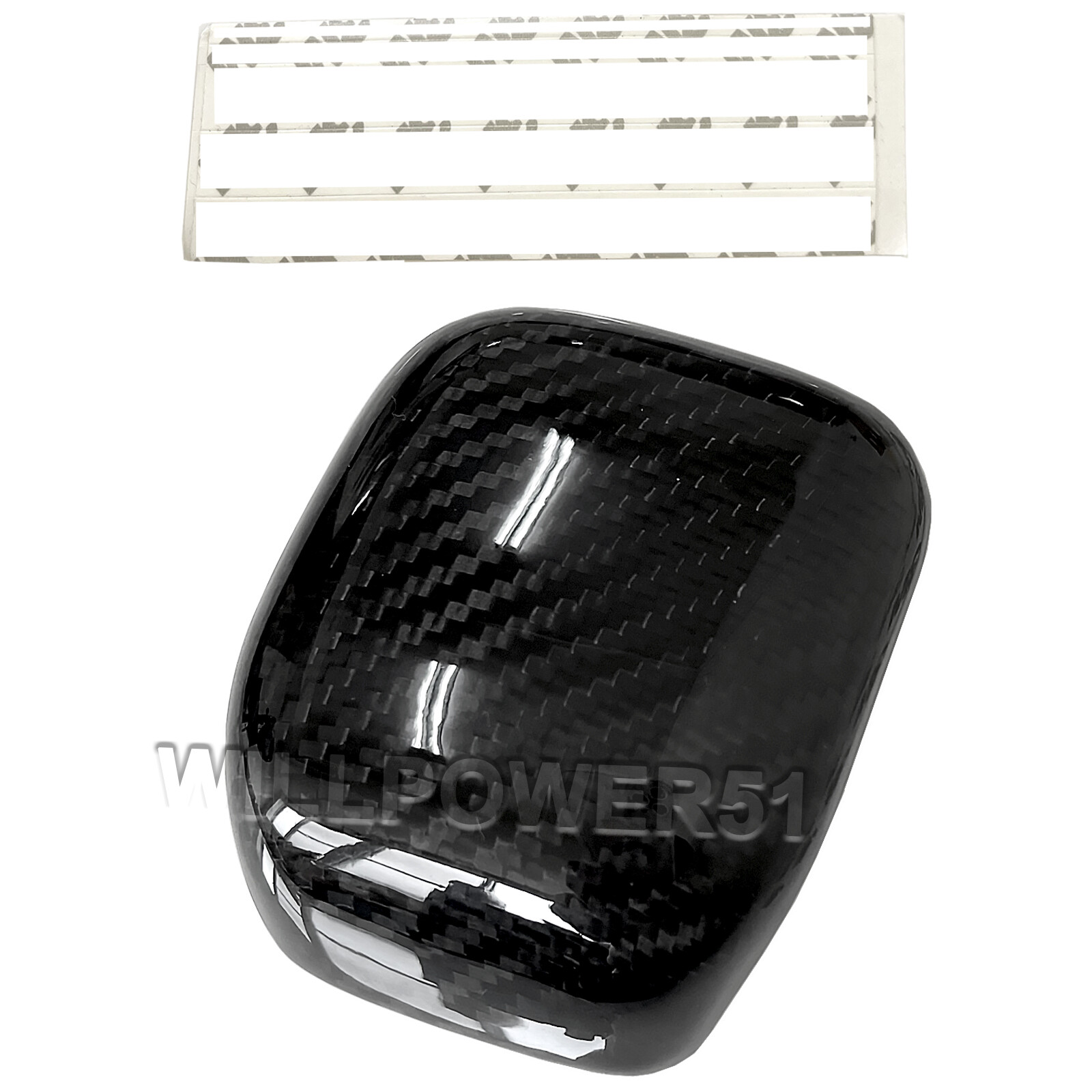 Gloss Real Dry Carbon Fiber Media Knob Handle Cover Fits 20-25 C118 CLA250 CLA35