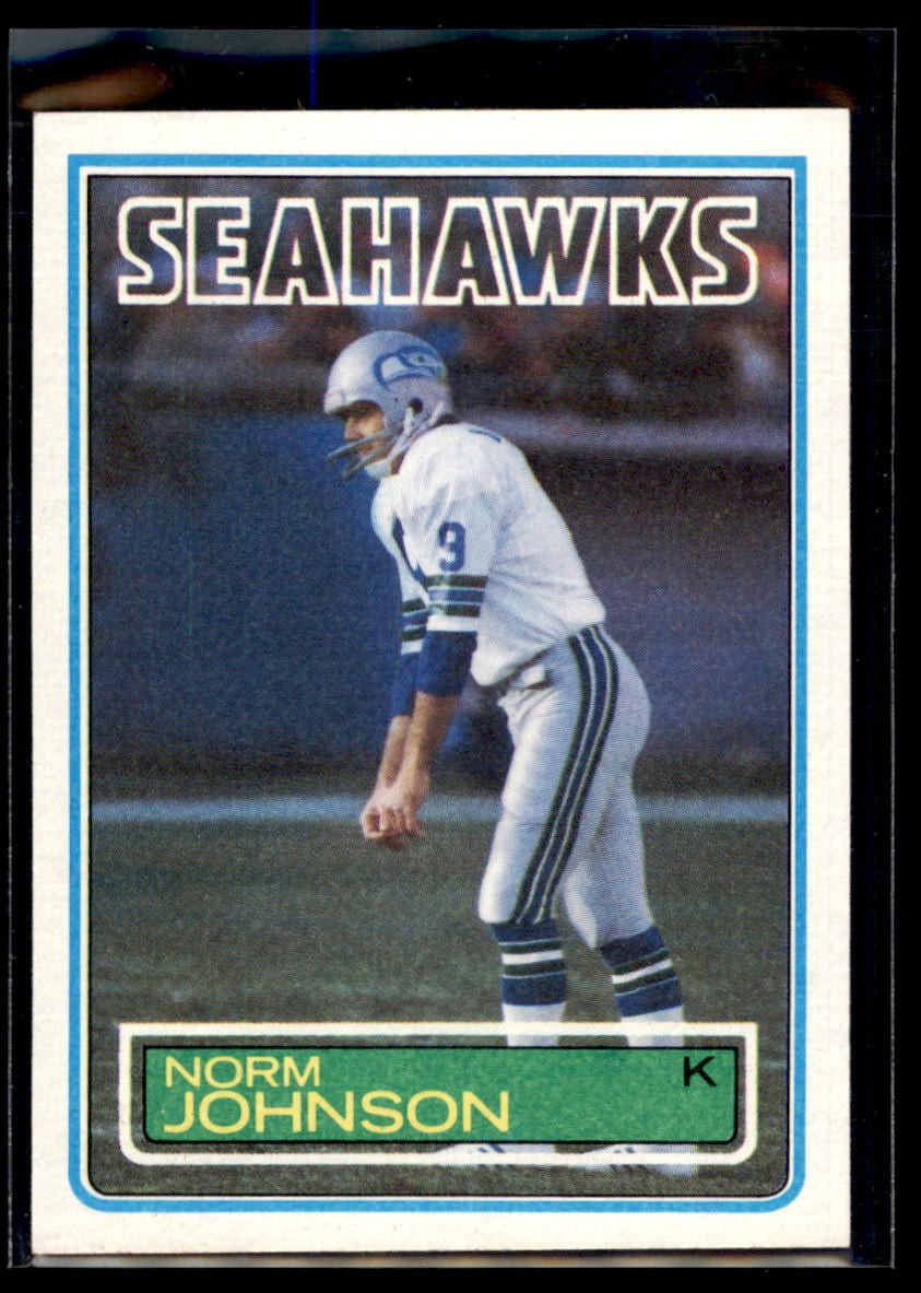 1983 Topps Norm Johnson RC #388 Seattle Seahawks