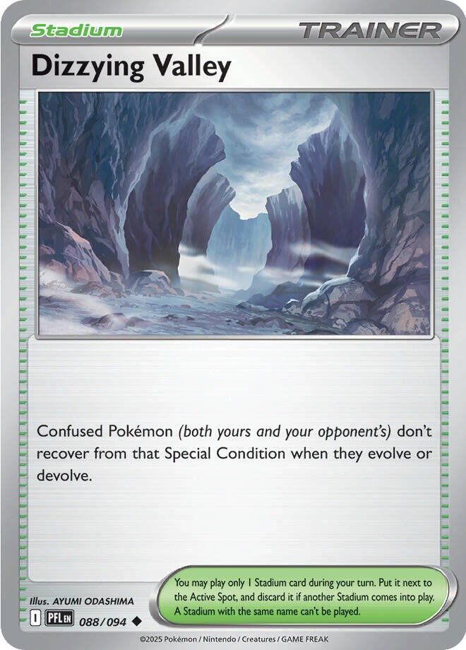 Dizzying Valley Uncommon ME02: Phantasmal Flames 088/094 NM