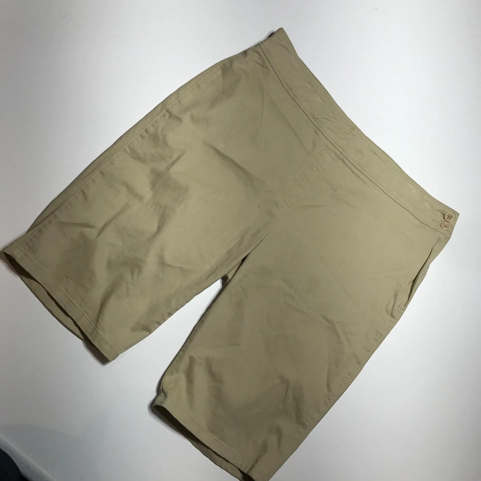 Pantalones Cortos Orvis Para Mujer 14 Bermudas Caqui Cremallera Lateral Elastizados Ajustados Caderas y Muslo Foto 2 de 4
