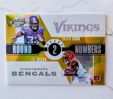 2017 Optic Contenders JOE MIXON DALVIN COOK #/10 Rookie Round #'s🔥Gold Prizm