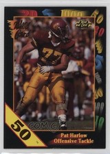 1991 Wild Card Draft 50 Stripe Pat Harlow #38 Rookie RC m4l. rookie card picture