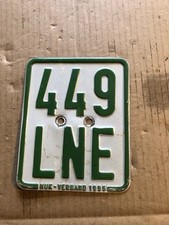 Altes Mofa Moped Nummernschild Kennzeichen von 1995