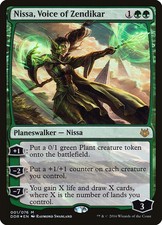 Foil - Nissa, Voice of Zendikar - 1 / MP / English MTG