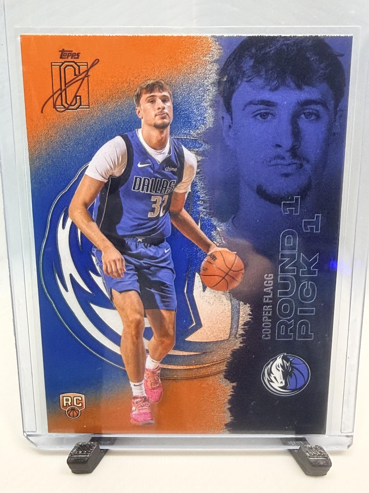 Cooper Flagg 2025-26 Topps Signature Class #101 Blue & Orange RC