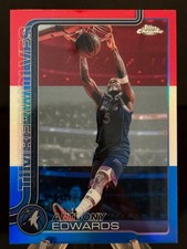 Anthony Edwards Chrome NBA 2026 Red Blue #17