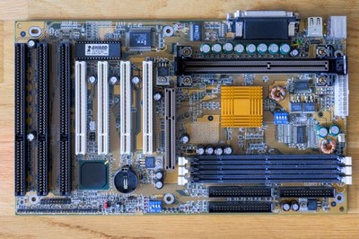 Gigabyte GA-6BXC Slot 1 Motherboard | Intel BX Chipset - Working