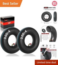 10 Inch Heavy Duty Inner Tube 2-Pack with TR87 Valve Stem for Various Vehicles