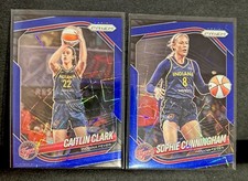 2025 Panini Prizm WNBA Caitlin Clark + Sophie Blue Velocity Prizm Indiana Fever