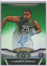 2011 Topps Platinum Green Refractor Rookie Auto /150 Cameron Jordan #99 Auto RC