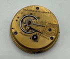 Waltham Pocket Watch Movement 17 Jewels Antique Mass USA Working Balance Vintage