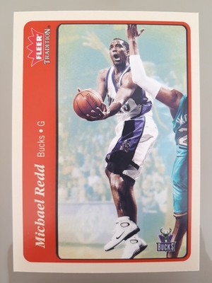 2004-05 Fleer Tradition Michael Redd #44 Milwaukee Bucks N Basketball