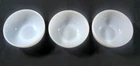 3-Vintage Fire King Oven Ware 5” Milk Glass Soup/Cereal/Chili Bowls, Made in USA