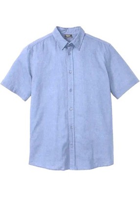 Kurzarmhemd Gr. 45/46 (XXL) Indigo Herren Kurzarm-Hemd T-Shirt Oberteil Neu*