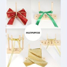 Wooden Handmade Ribbon Bow Maker Tool DIY Bow Making Tool for Gift Party Deco