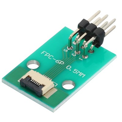 FFC FPC Connector Board 6Pin 0.5mm 2.54mm to 1.0mm 2.54mm PCB Converter Board