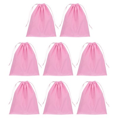 Velvet Drawstring Bags, (9.8 x 7.8 Inch, Pink)(8 Pcs) Drawstring Velvet Pouch