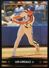 1991 Leaf Luis Gonzalez #BC2 Gold Rookies Astros