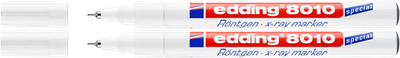 2x edding 8010 Röntgenmarker weiß