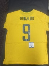 Signed Jersey, Ronaldo Lu s Naz rio de Lima Brazilian Becket authenticated