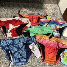 New With Tags Lot Of 6 Speedo Swim Briefs Size 26 boys /mens