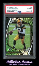 2021 Panini Absolute Green Waves #58 Aaron Rodgers PSA 10 (GEM MINT) #d 32/50