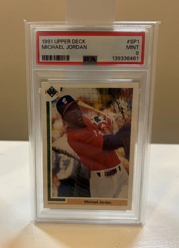 Michael Jordan 1991 Upper Deck SP1 PSA 9 MINT Baseball Rookie RC Centered Graded