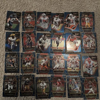 Panini Select NFL 24 Card Lot Tom Brady Ezekiel Elliott Jim Kelly