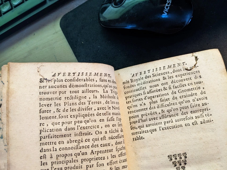 Old book - The Surveyors' School - 1740 - Image 4 of 4