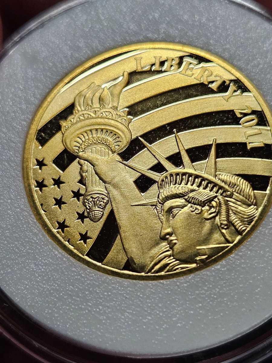 ✨ 2011 $25 GOLD COOK ISLANDS 1/2 OZ 24% PURE Liberty Bell GOLD