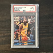 1996 STADIUM CLUB ROOKIES 1 #R12 KOBE BRYANT ROOKIE RC PSA 10