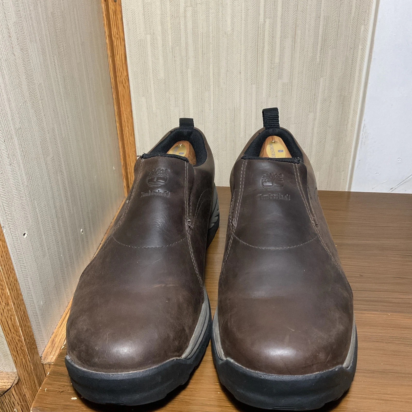Scarpe Oxford Timberland Pro da uomo Titan 53534 marroni punta di sicurezza taglia 9 da uomo
