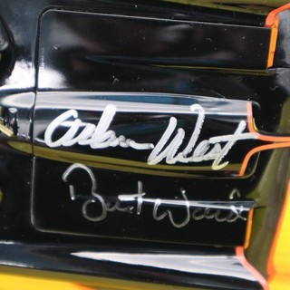 Signed By Adam West Burt Ward BATMAN & ROBIN Hot Wheels 1:18 Die Cast Batmobile
