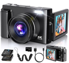 4K Digital Camera for Photography Autofocus, 2026 Latest 48MP Vlogging Camera...