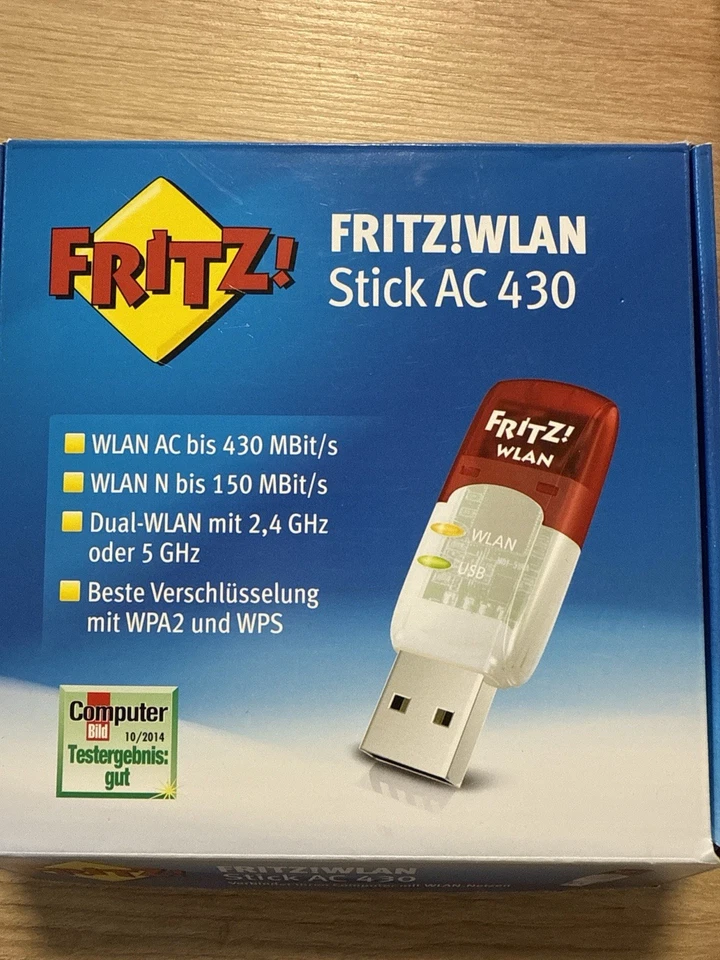 FRITZ!WLAN Stick AC 430 – WLAN USB Stick – bis 430 MBit/s – Top Zustand - Bild 3 von 3