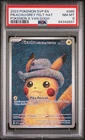 2023 POKEMON BLACK STAR PROMO 085 PIKACHU/GREY FELT HAT POKEMON X VAN GOGH PSA 8