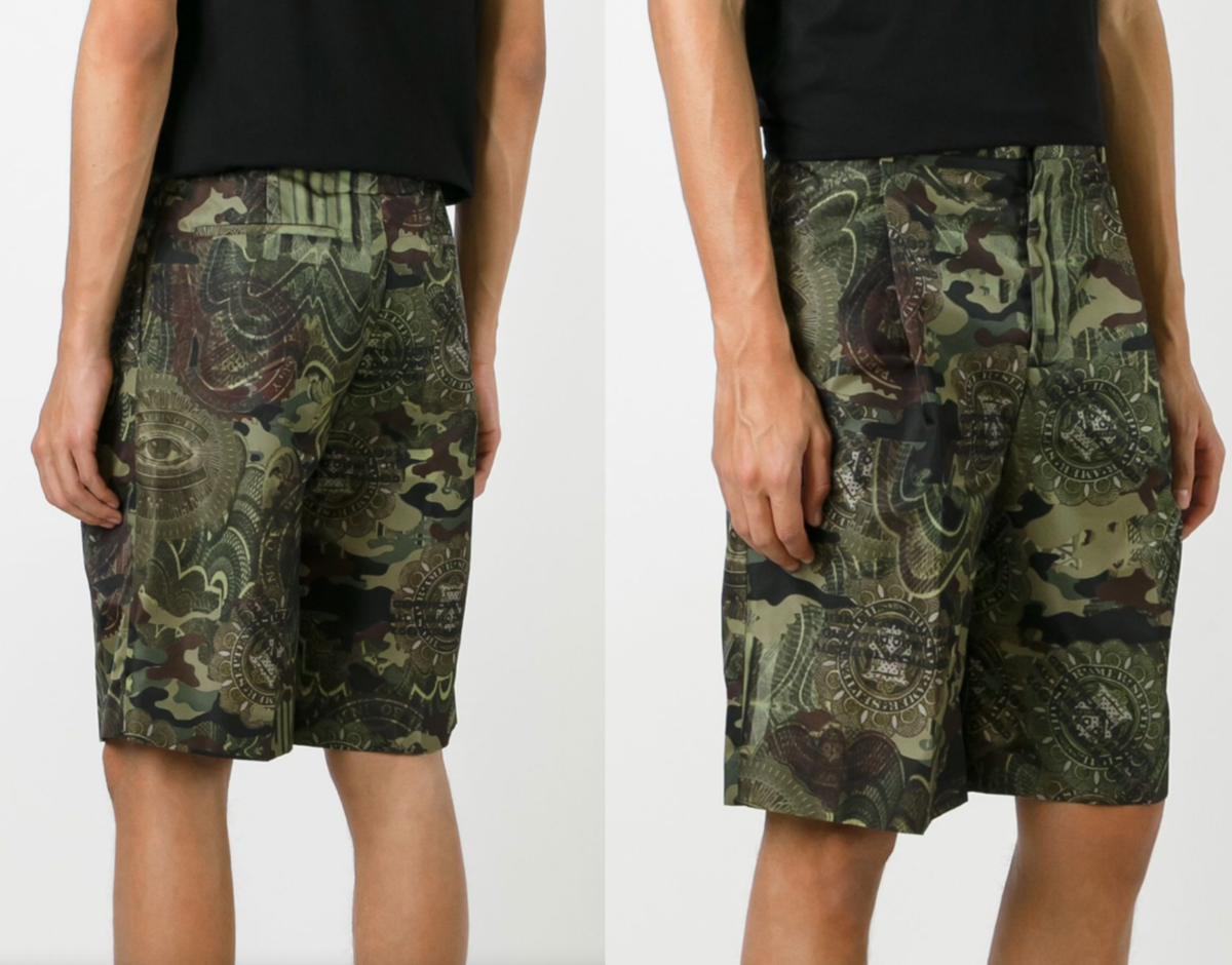Givenchy Men's Iconic Cult Soldout Camouflage Print Bermuda