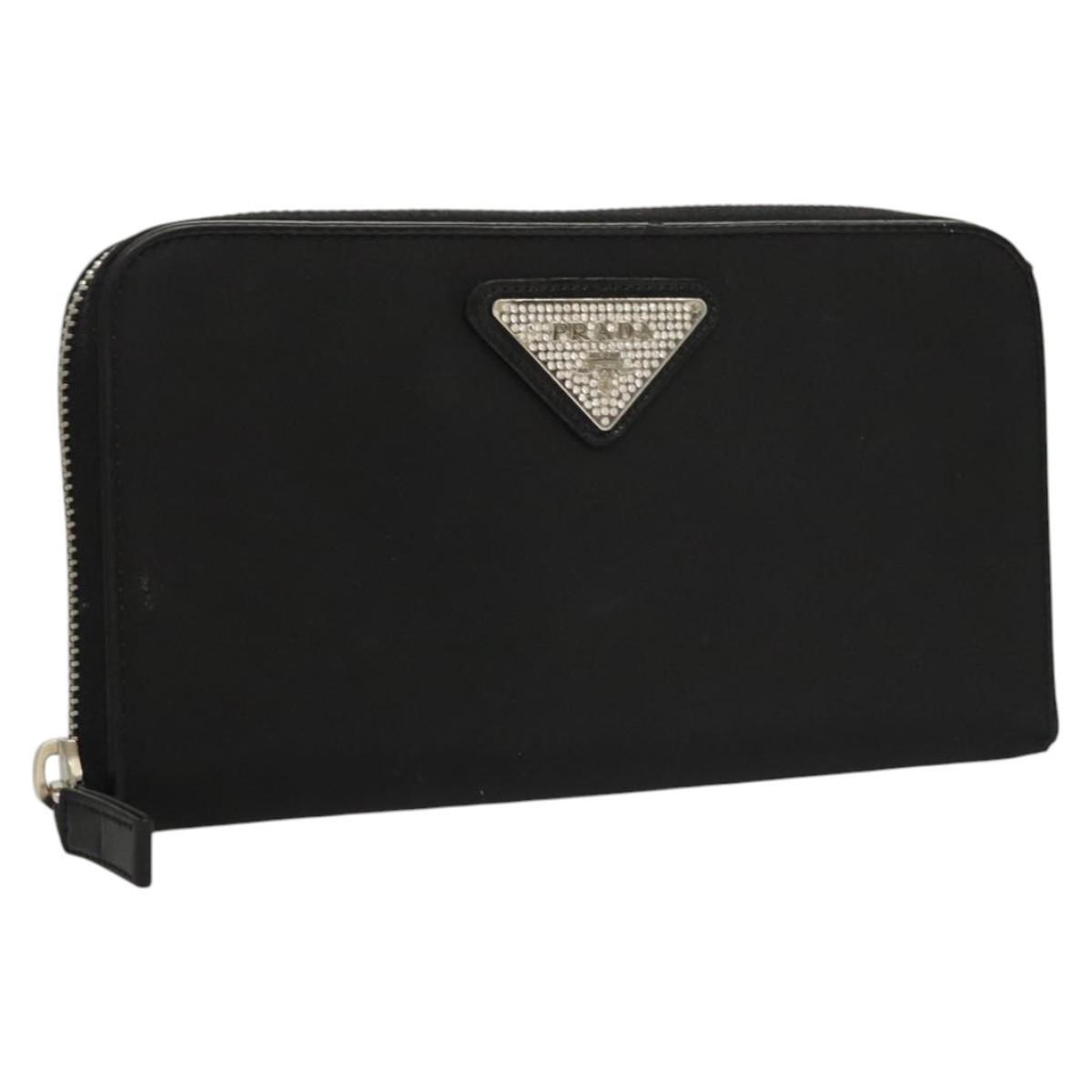 PRADA 財布 PRADA Long Wallet Nylon Black Auth bs24726 | eBay