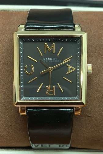 Marc by Marc Jacobs Truman Black Dial Black Leather Ladies Watch MBM1279